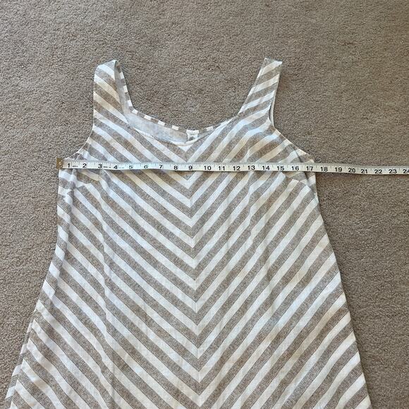 J.Jill Love Linen 100% Linen Striped Sleeveless Maxi Dress Size XS Lagenlook - Picture 7 of 8